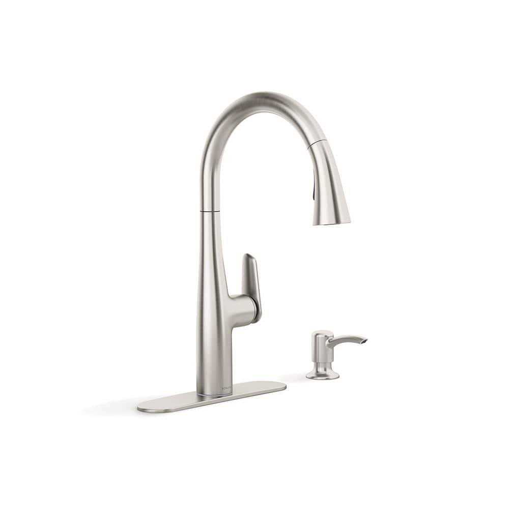 KOHLER Easmor Single-Handle Pull Down Sprayer Kitchen Faucet K-R30573-SD