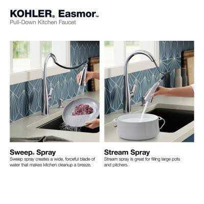 KOHLER Easmor Single-Handle Pull Down Sprayer Kitchen Faucet K-R30573-SD - Image 3