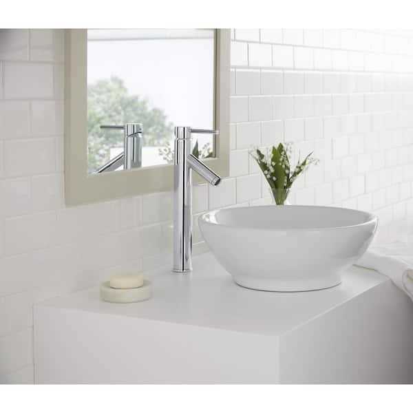 Glacier Bay Modern Single Hole Single-Handle Vessel Bathroom Faucet - Image 5