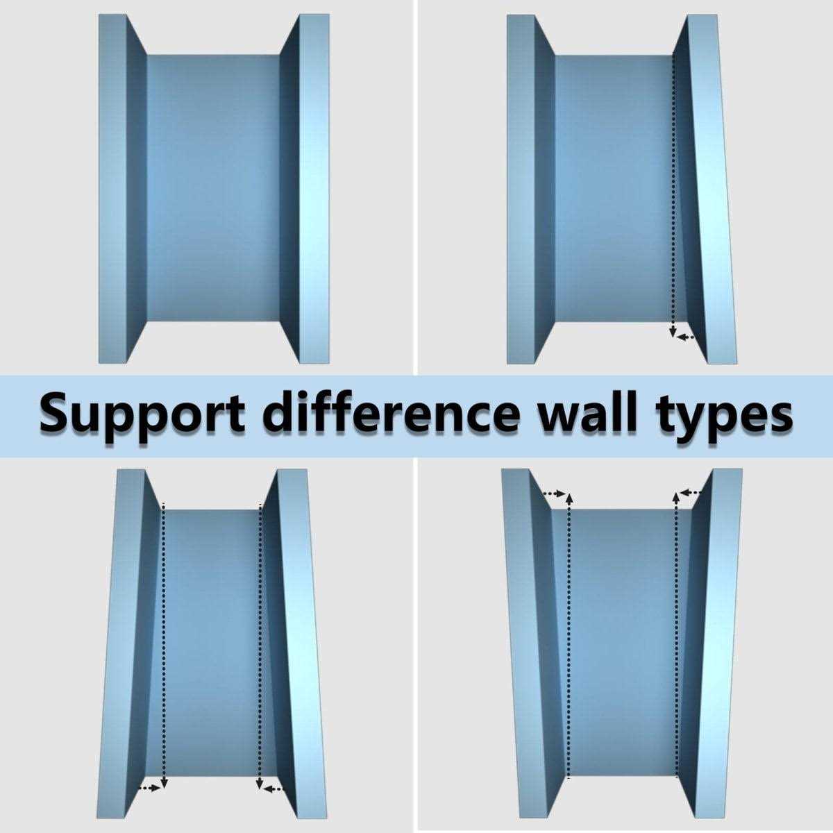 ExBriteUSA Es-diy 72 inch Pivot Shower Door Frameless Hinged in Matte Black Chrome Install Glass Shower Door Black - Image 5