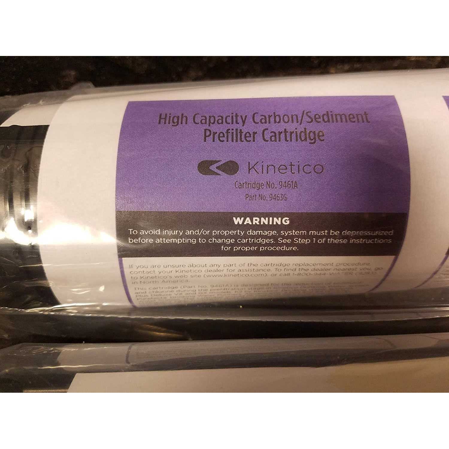 KINETICO K5 REVERSE OSMOSIS TASTE ODOR 9306B & CARBON SEDIMENT FILTER 9461A CARTRIDGE - Image 3