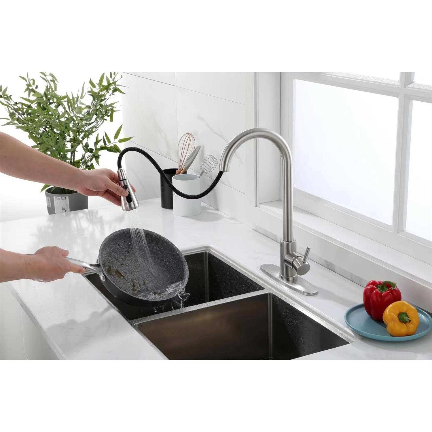 Pull Down Kitchen Faucet Sprayer Head Replacement Part Pull Out Sink Sprayer Replacement Nozzle - Image 4