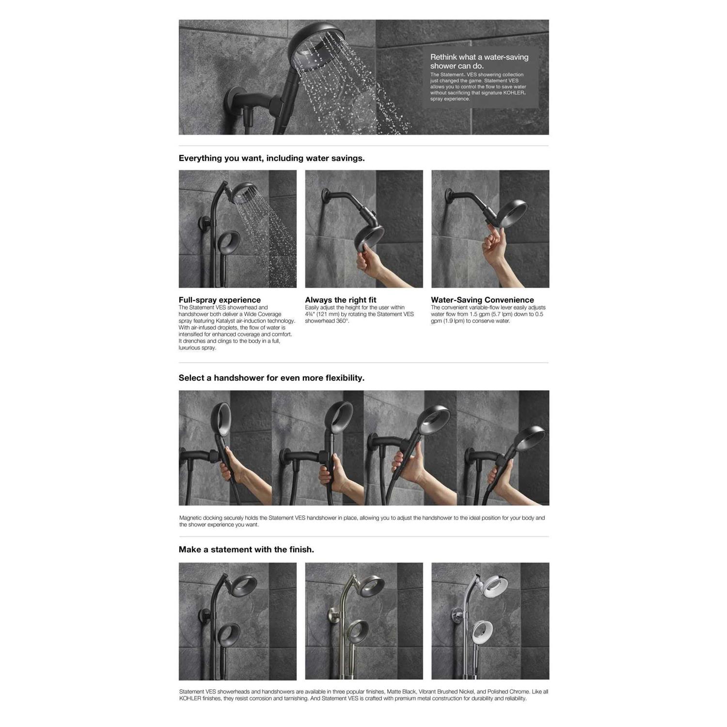 Kohler Statement VES Single-function Handshower - Image 4