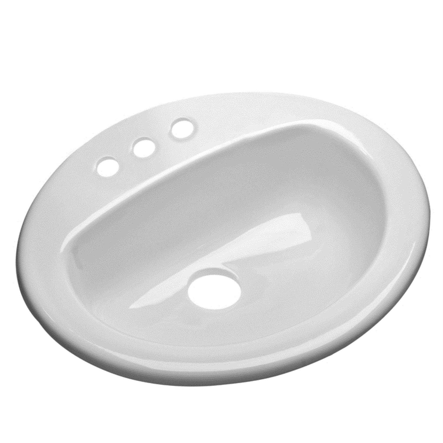 Mansfield MS Oval Lavatory Sink White