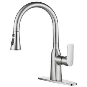 Glacier Bay Carla Single-Handle Pull-Down Sprayer Kitchen Faucet Stainless Steel 1002 502 015 - Image 3
