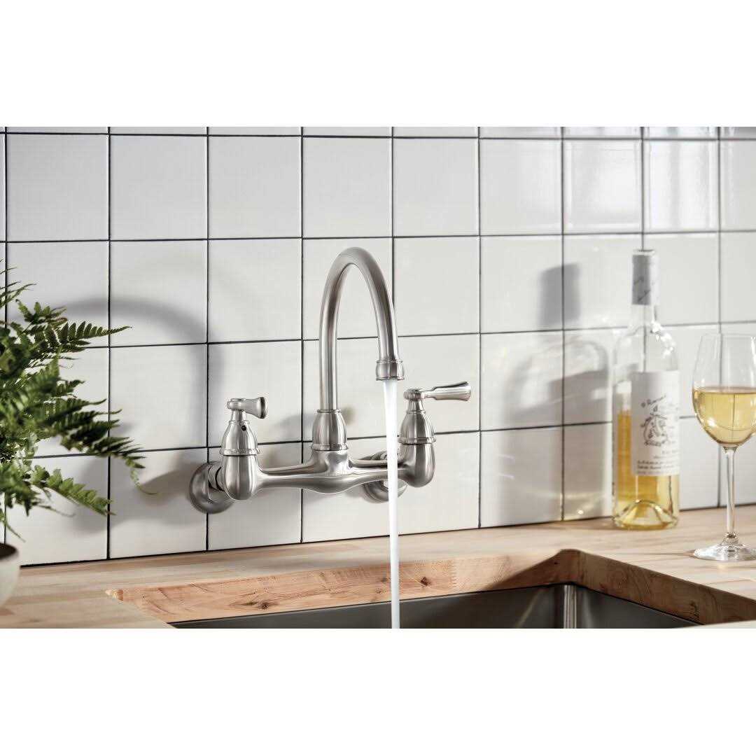 Peerless Elmhurst Two-Handle Wall-mount Kitchen Faucet P2765LF - Image 3