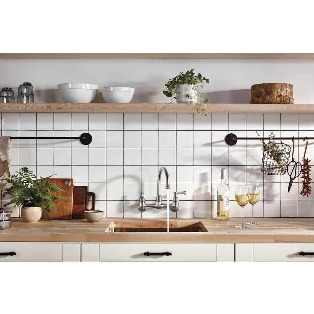 Peerless Elmhurst Two-Handle Wall-mount Kitchen Faucet P2765LF - Image 4