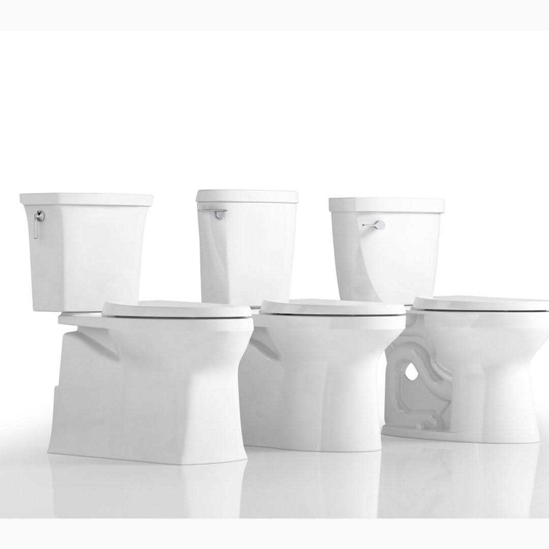 Kohler Betello ComForteeight Two-Piece Elongated 1.28 GPF chair Height Toilet - Image 4