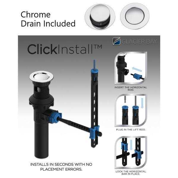 Glacier Bay Farrington 8 in. Widespread 2-Handle High-Arc Bathroom Faucet in Matte Black - Image 5