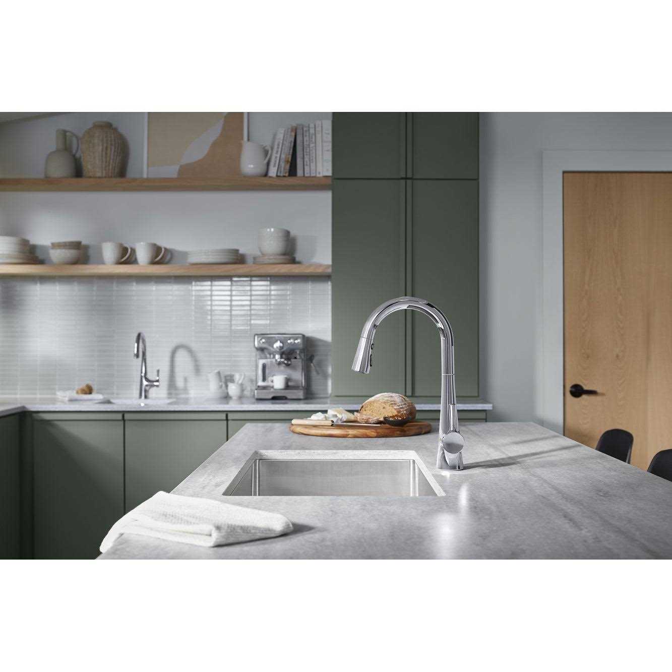 Kohler K-24661 Tempered 1.5 GPM Single Hole Pull Down Kitchen Faucet - Image 3