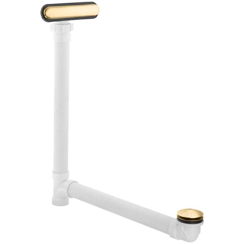 Kohler K-7272 Clearflo 1-1/2 Tub Drain Kit - with Overflow Vibrant Brushed Moderne Brass Bath and Shower Accessories Bathtub Components Tub Wastes