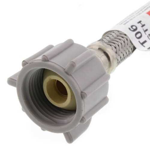 Fluidmaster PRO1T06 6 inch Toilet Connector 3/8 inch Female Compression x 7/8 inch Ballcock - Image 4