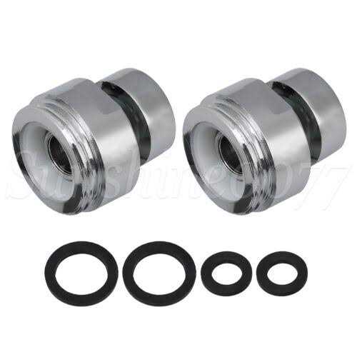 ExcelFu 9 Pieces Faucet Adapter Kit Brass Aerator Adapter Male Female Kitchen Sink Faucet Adapter to Garden Hose - Image 3