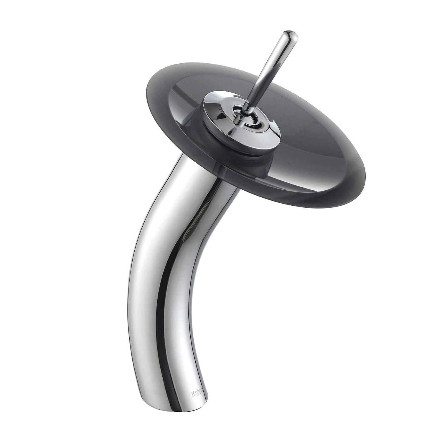 Kraus Waterfall Single Hole Vessel Bathroom Faucet KGW-1700CH-CL - Image 3