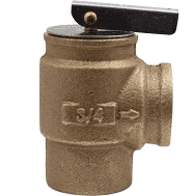 Apollo 1041810 3/4 FNPT x 3/4 FNPT RVW10 697,000 BTU Hot Water Relief Valve - Image 5