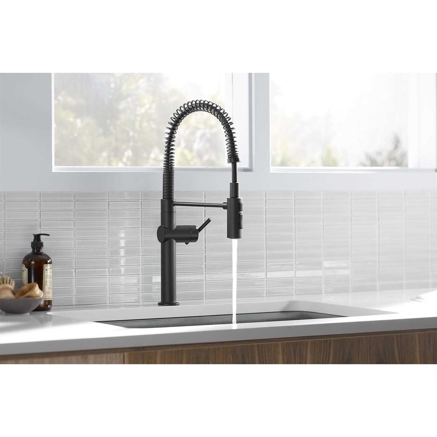 Kohler Crue Semi-Professional Single-Handle Pull-Down Sprayer Kitchen Faucet - Image 3