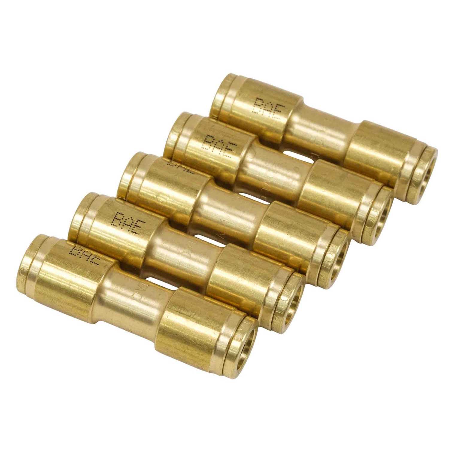 Mytee Products Dot Brass Push to Connect Fitting Straight Union Tube Connector Air Brake Tube Fitting