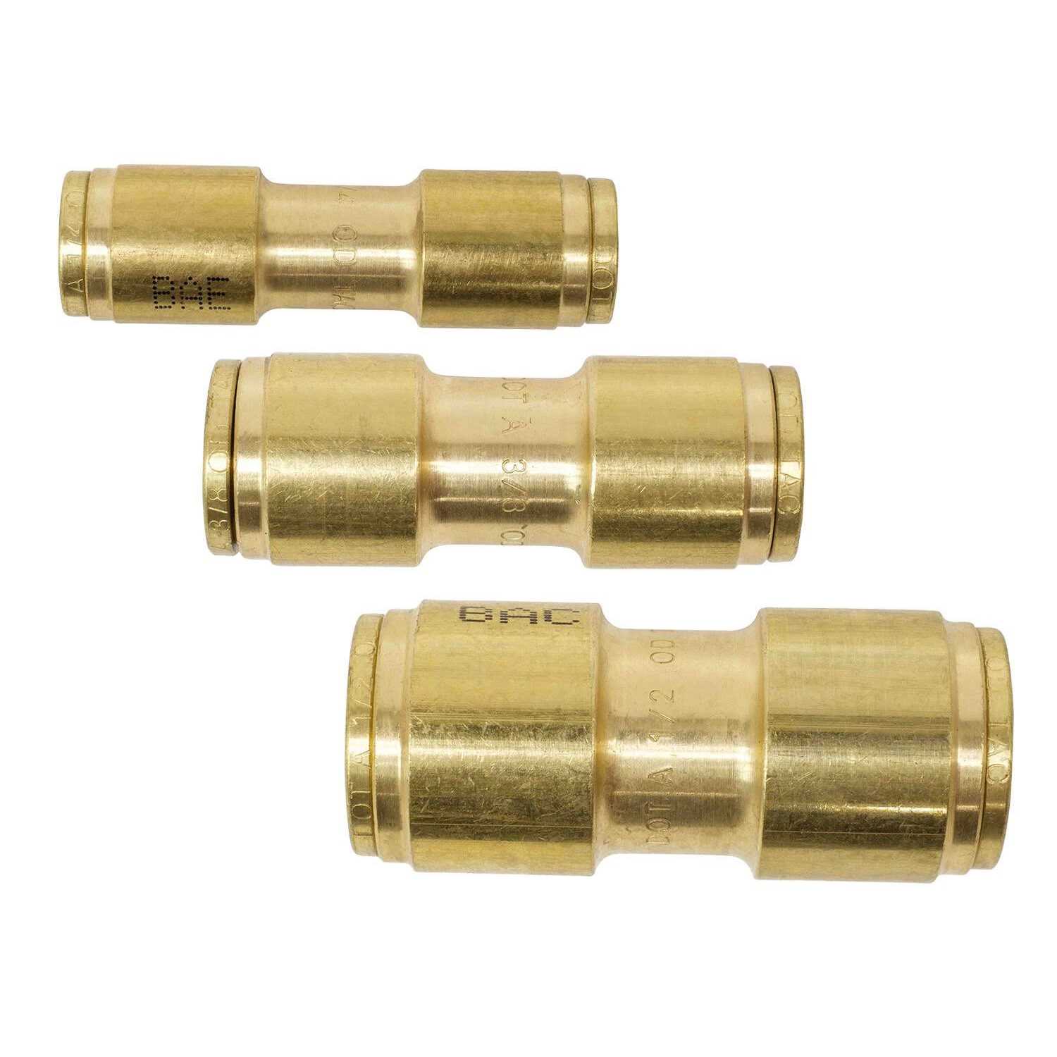 Mytee Products Dot Brass Push to Connect Fitting Straight Union Tube Connector Air Brake Tube Fitting - Image 4