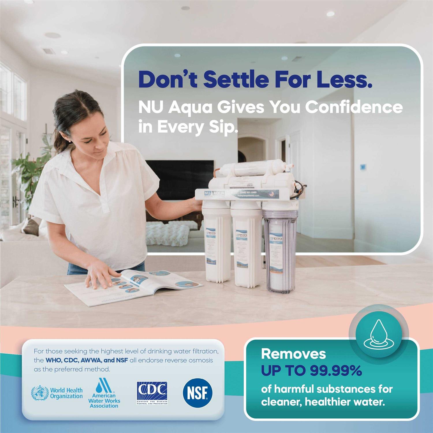 Nu Aqua Platinum Series 6 Stage Alkaline 100gpd Ro System With Booster Pump - Image 2