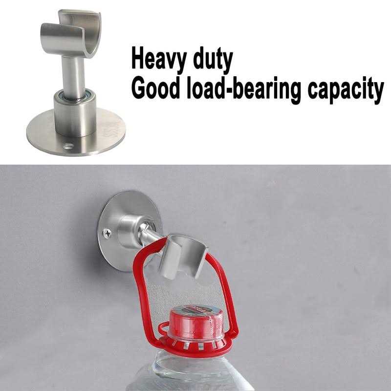 Lokyanwin Shower Head Holder,360° Adjustable Stainless Steel Handheld Shower Head Bracket Holder Wall Mount,Steel Shower Spray Holder Wall Mount - Image 2