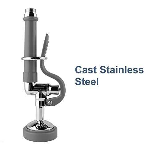 FAUAID Pre Rinse Sprayer Commercial Sink Sprayer Head,1.42GPM Spray Valve Dish Sprayer Nozzle with Ergonomic Handle - Image 4