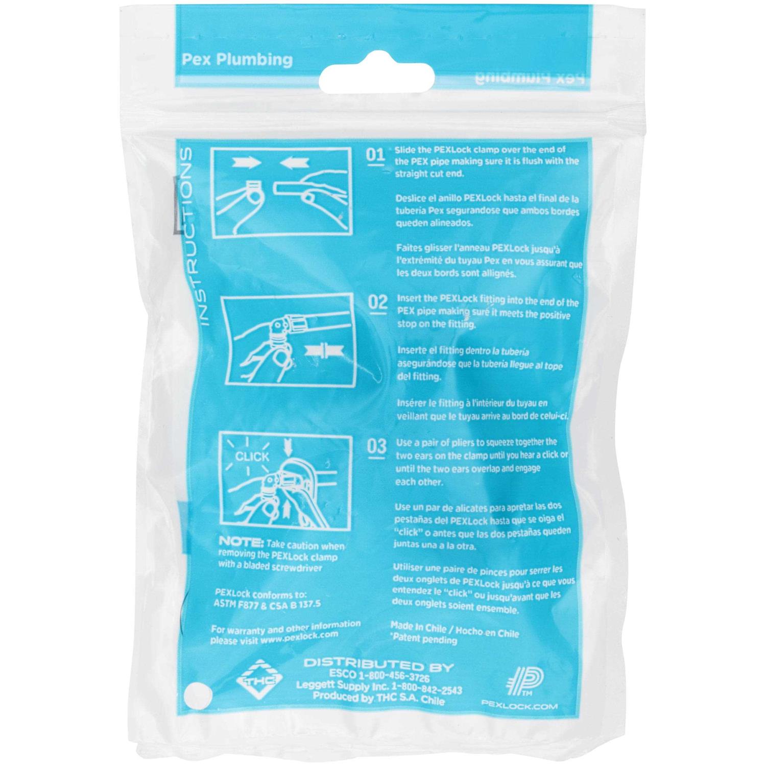 Flair-It Pexlock 30785 Pipe Elbow 1/2 in MPT x FPT - Image 5