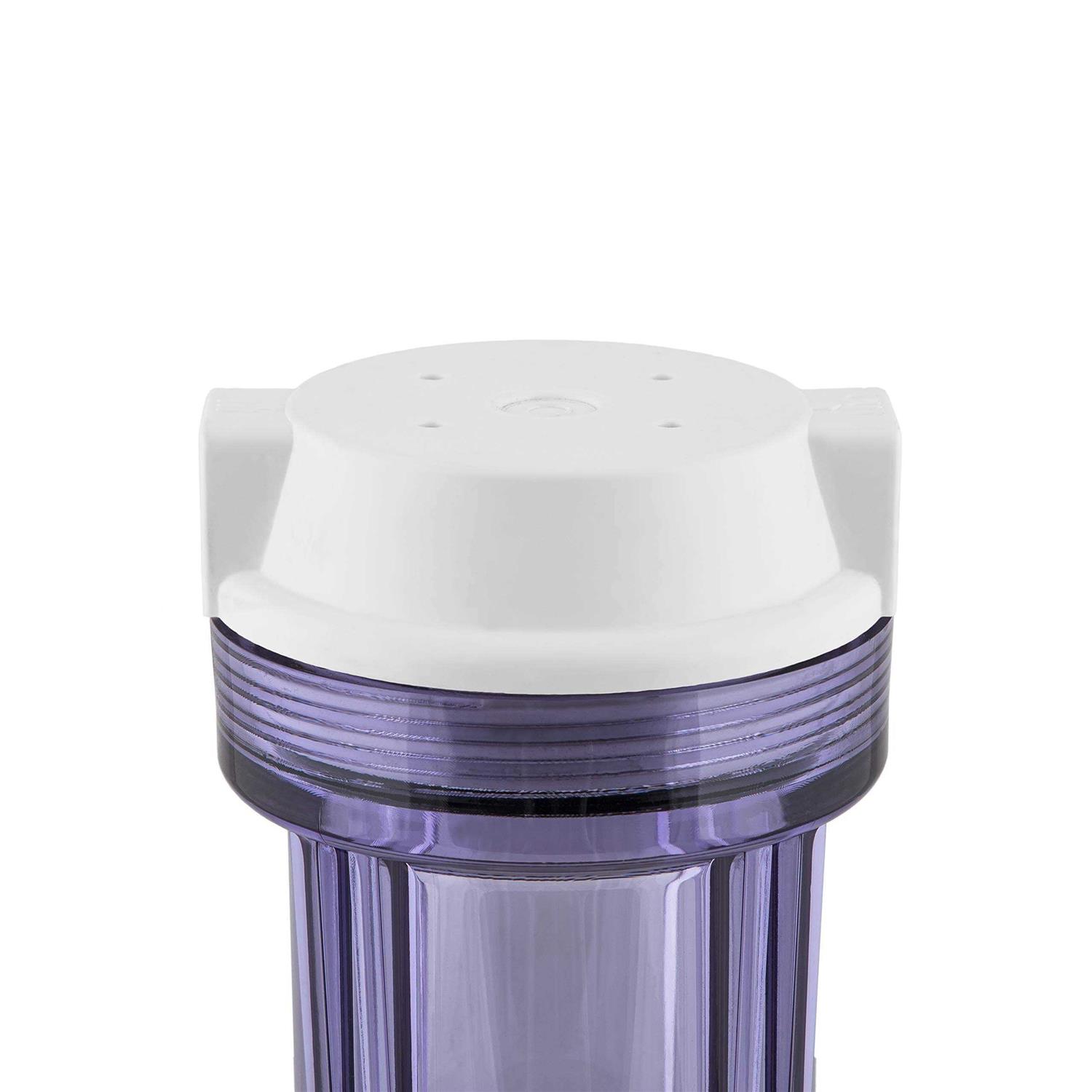 Hydronix HF2-10CLWH12 10 Clear Housing With White Flat Cap - Image 5