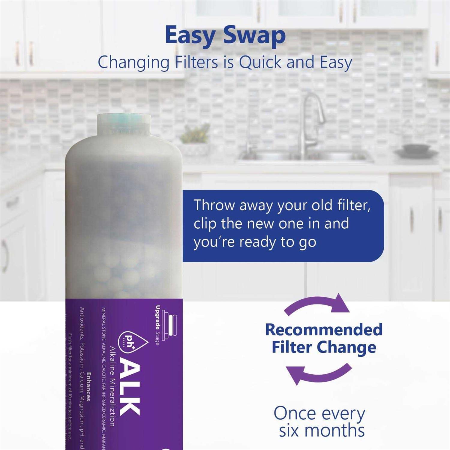 Express Water Alkaline Filter 2 Pack Mineral Antioxidant Ph + Water Filter Replacement - Image 4