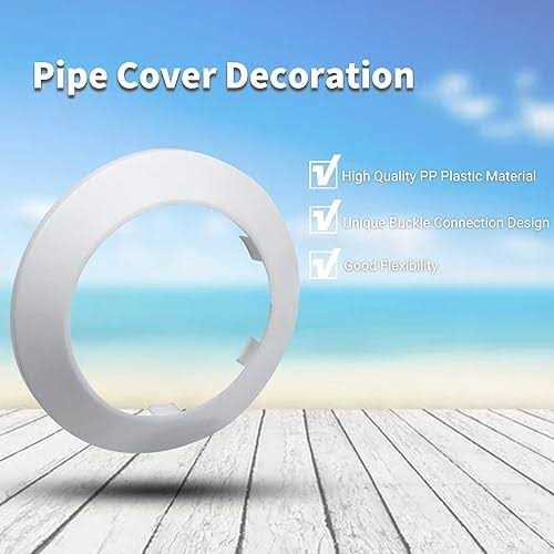 MroMax Fit Outer Diameter Flange Water Pipe Cover Decoration White Pipe Cover Radiator PP Plastic Escutcheon Collar for Wall Pipe - Image 3