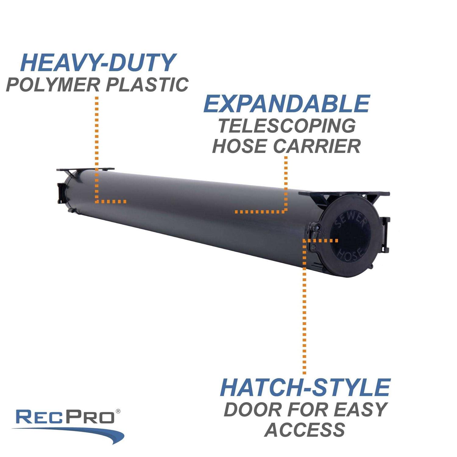 RecPro RV Extendable Waste Hose Carrier Super Slider Storage Tube - Image 4