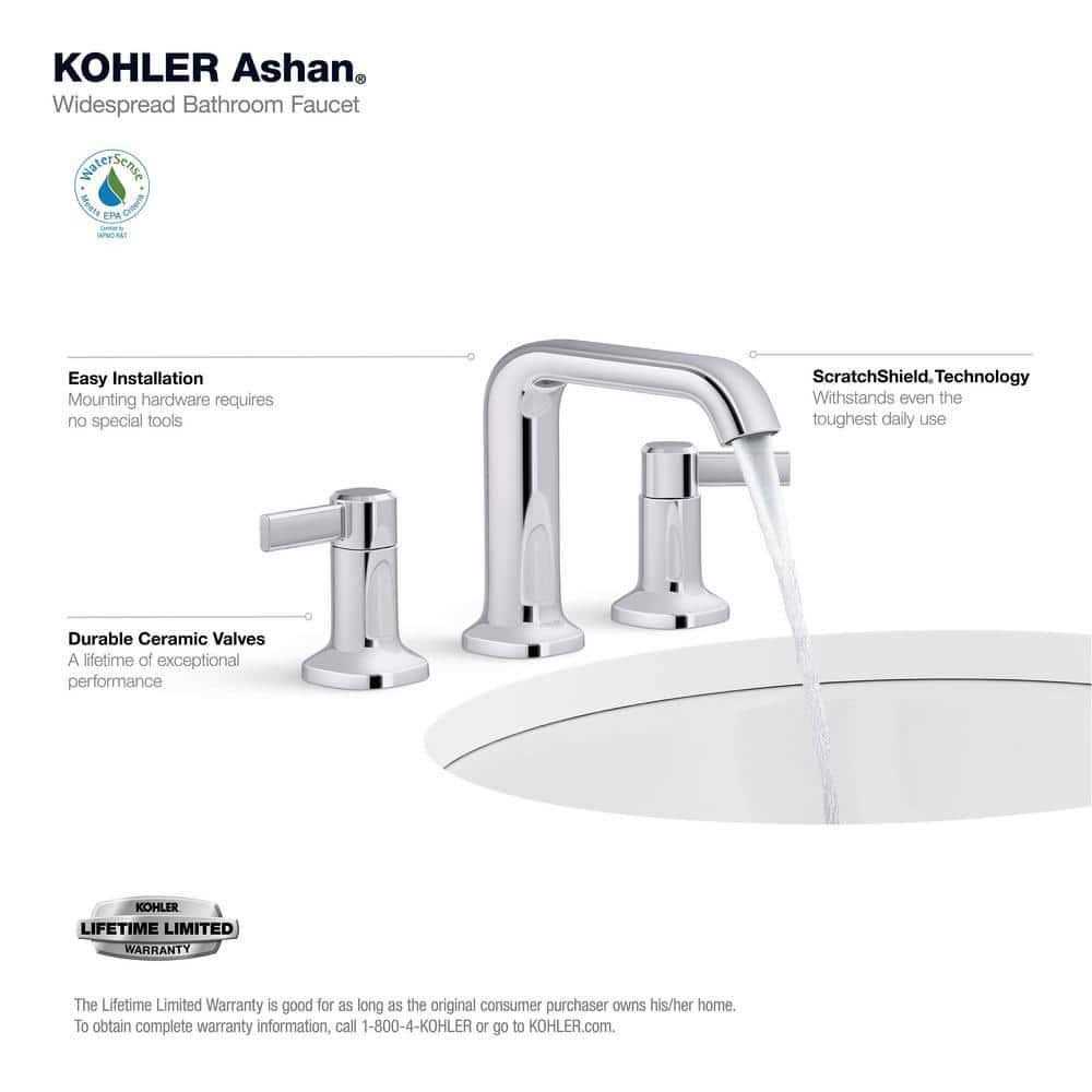 Kohler Ashan 8 in. Widespread 2-Handle Bathroom Faucet - Image 5