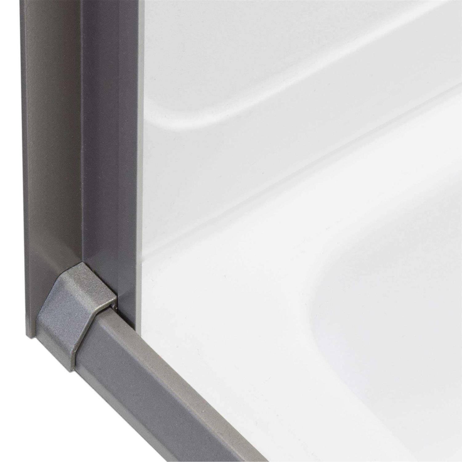 RecPro RV Retractable Rolling Shower Door Platinum - Image 4