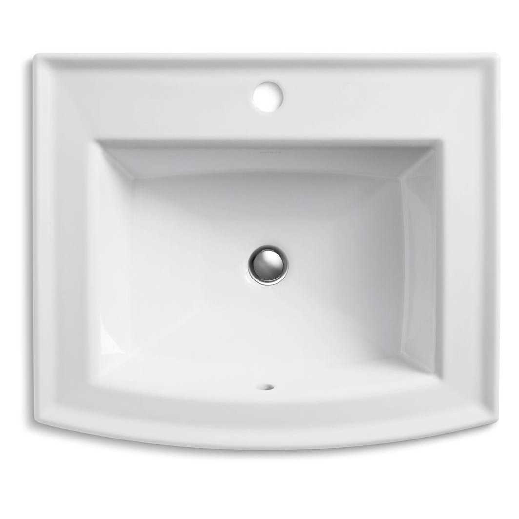 Kohler Archer Drop-in Bathroom Sink with single faucet Hole - Image 5