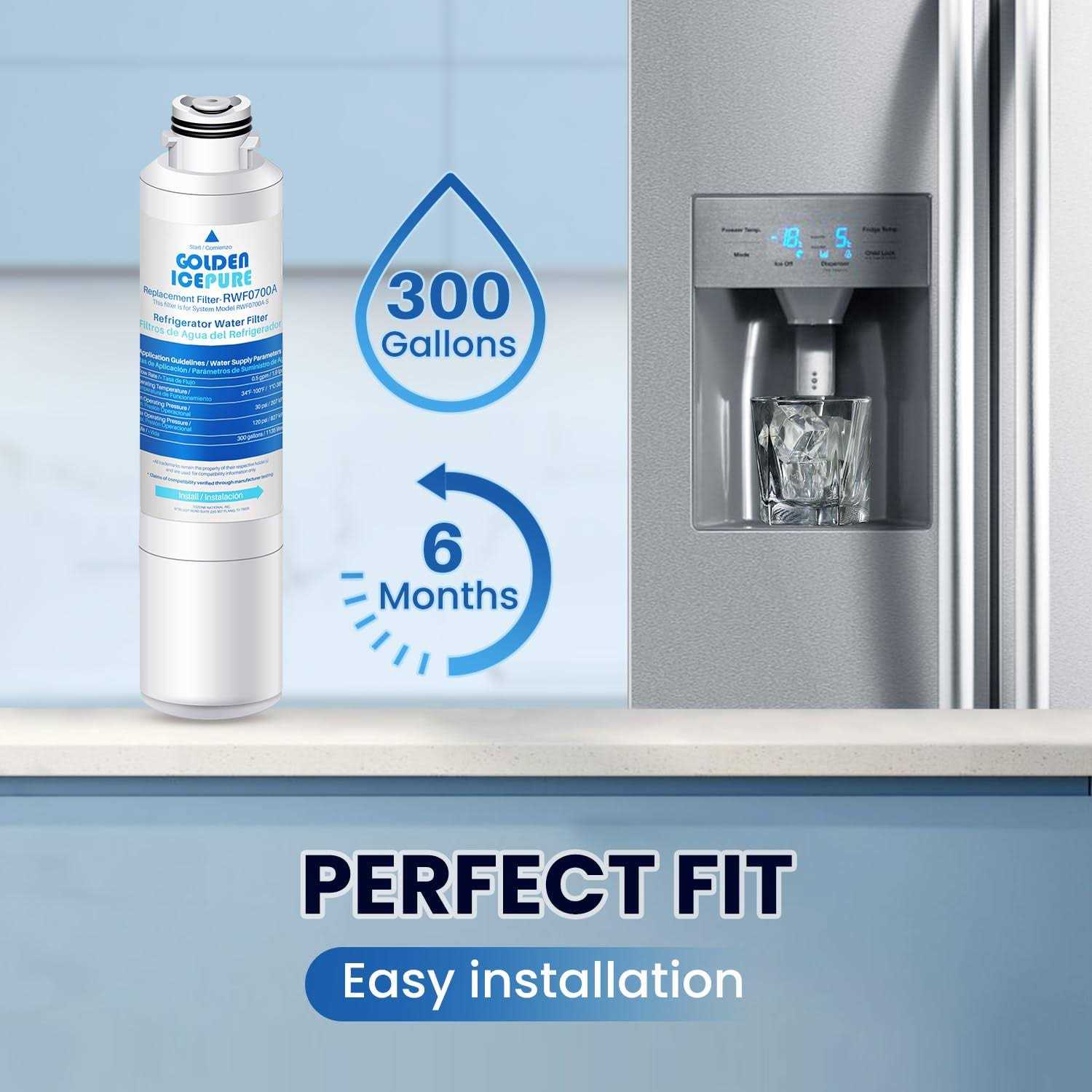 GOLDEN ICEPURE DA29-00020B Refrigerator Water Filter Replacement for Samsung Water Filter HAF-CIN/EXP RF28HFEDBSR - Image 4