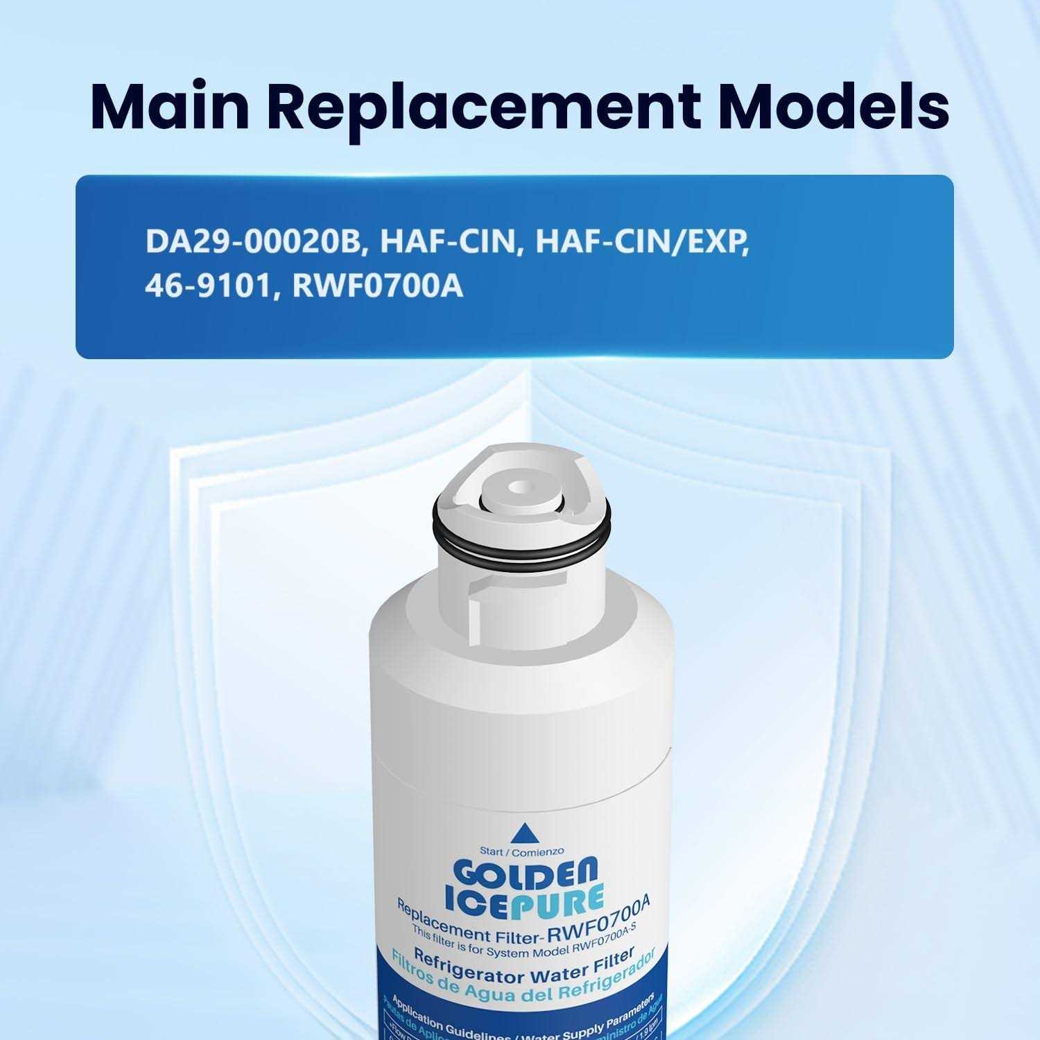 GOLDEN ICEPURE DA29-00020B Refrigerator Water Filter Replacement for Samsung Water Filter HAF-CIN/EXP RF28HFEDBSR - Image 5