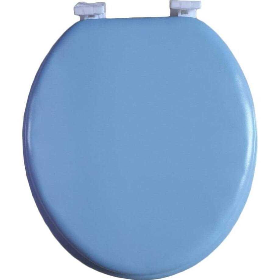 J&V Textiles Soft Round Toilet Seat With Easy Clean & Change Hinge - Image 5