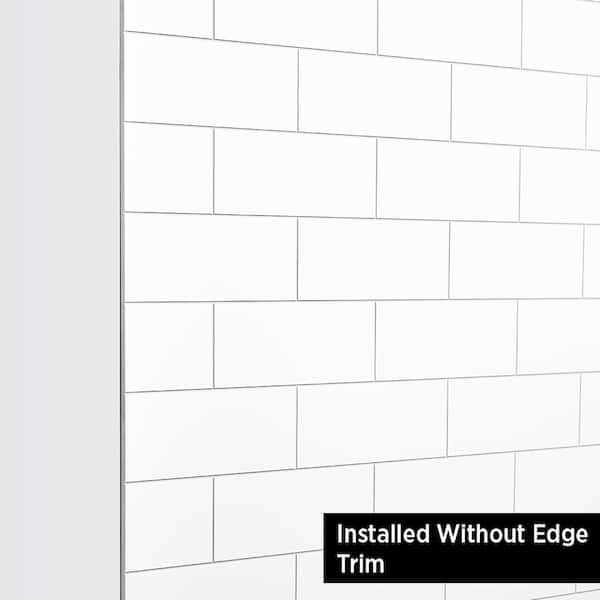 Glacier Bay 78 in. 4-Piece Glue-Up Adhesive Alcove Shower Wall Kit - Image 5