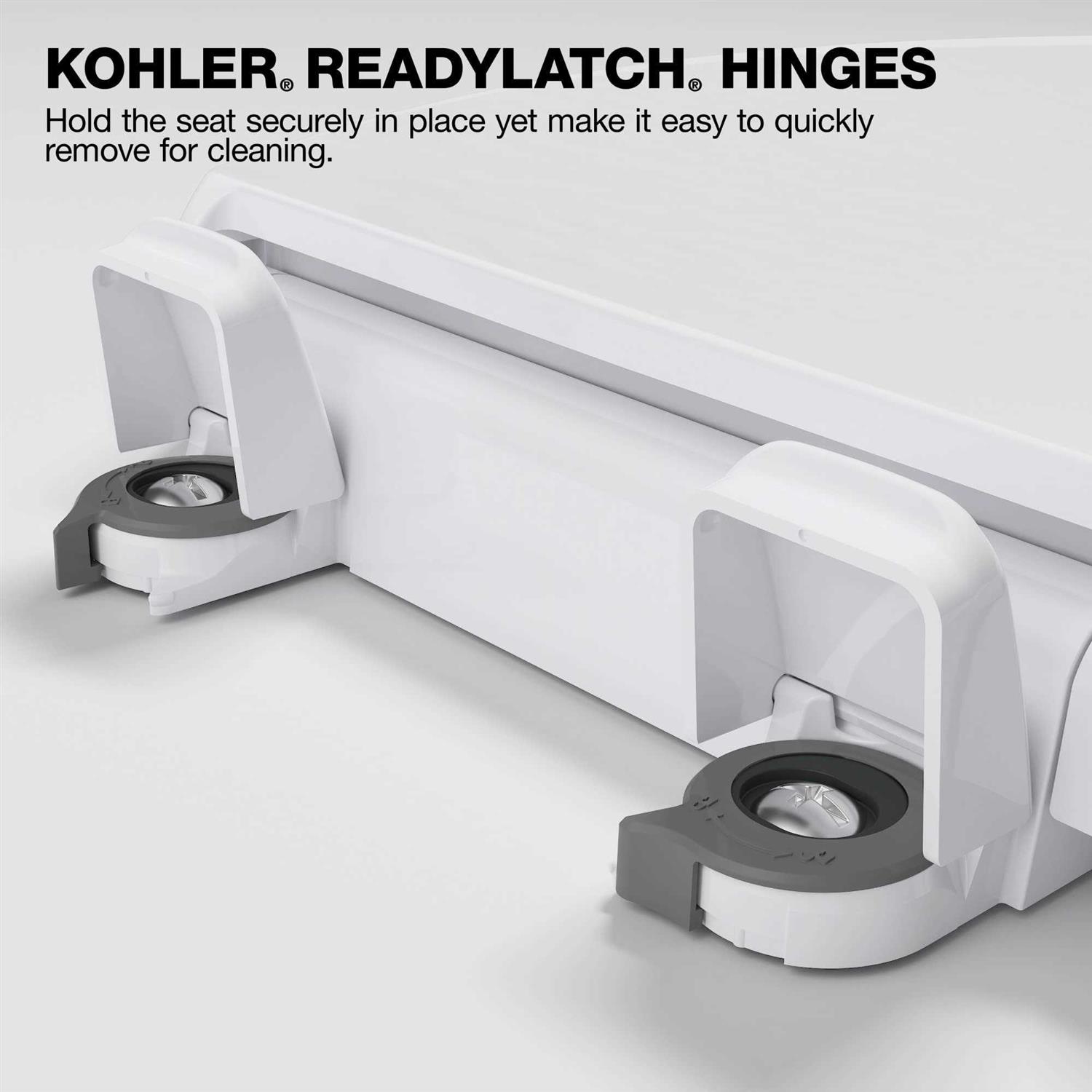 KOHLER K-26801-0 Impro ReadyLatch Quiet Close Elongated Toilet Seat - Image 3