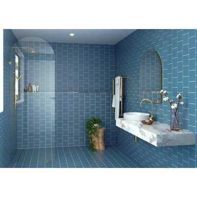 Glass Warehouse 30 in. x 86.75 in. Frameless Shower Door ARC-SF - Image 5