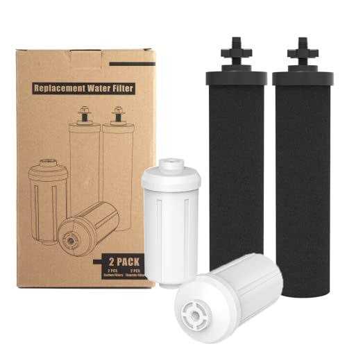 Gunneran water filter replacement for Berkey, 2 carbon filters and 2 fluoride filters compatible with Berkey Gravity water filter System - Image 3