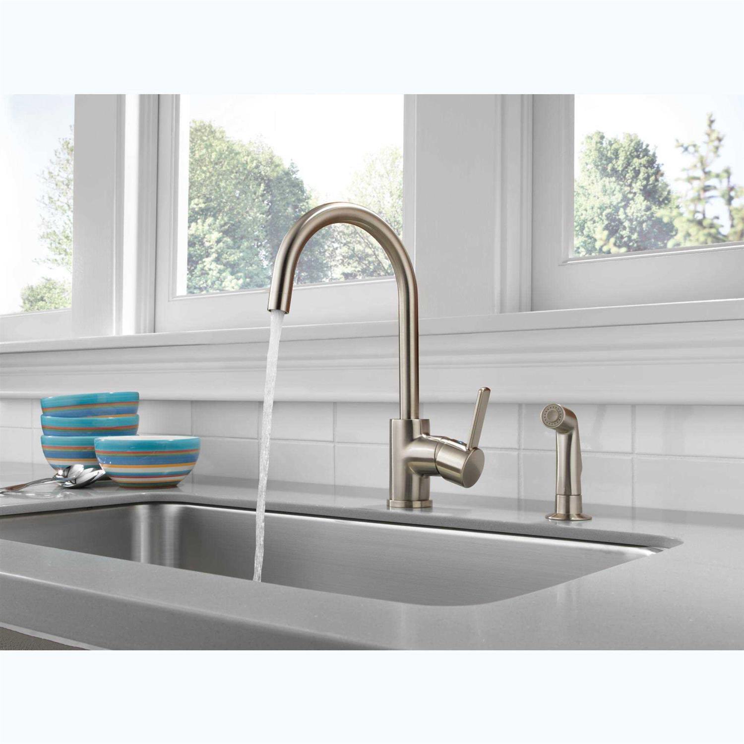 Peerless Precept Single Handle Kitchen Faucet with Spray P199152LF - Image 2