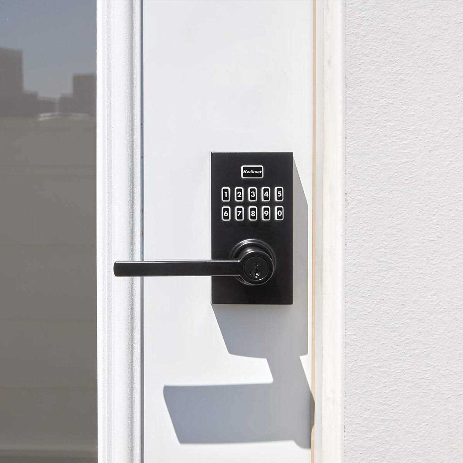 Kwikset SmartCode Electronic Halifax Lever BLK - Image 3