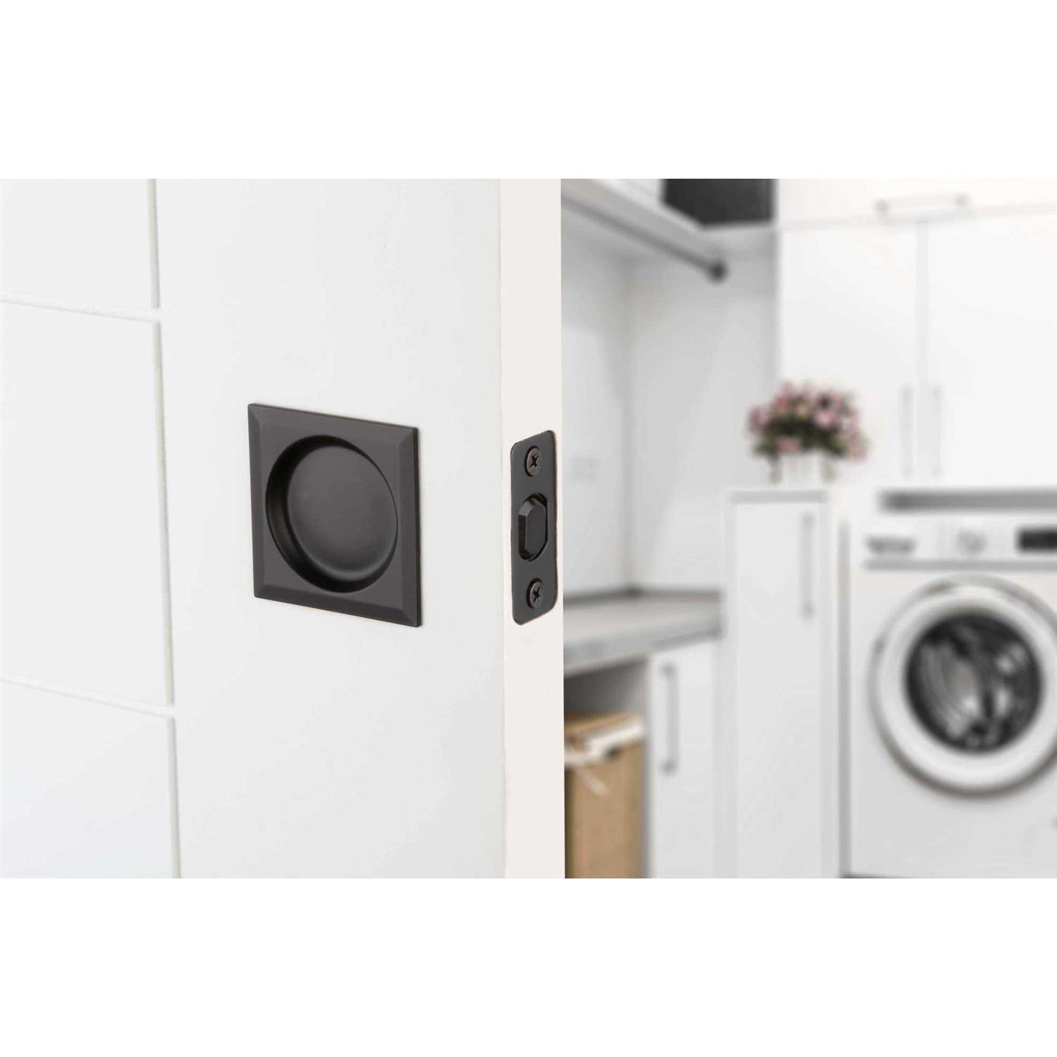 Kwikset Square Pocket Door Passage Lock 334SQT - Image 3